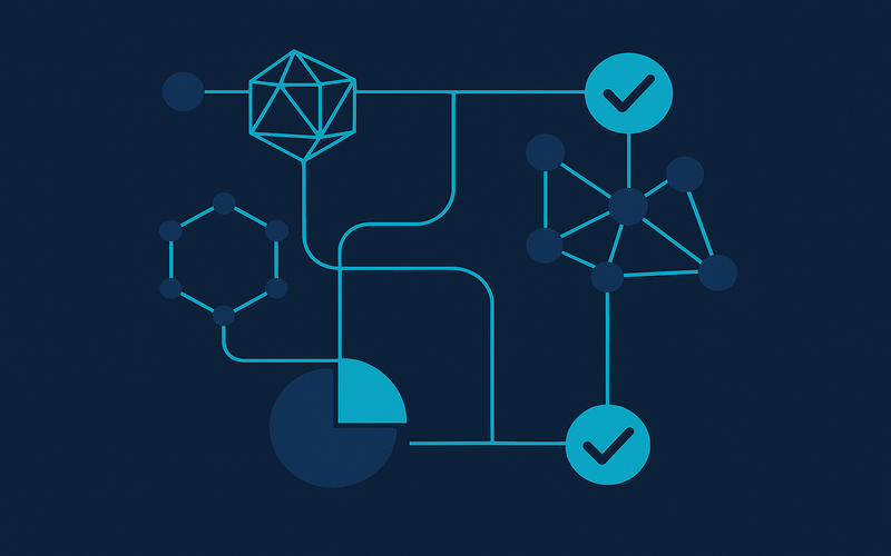 Abstract geometric molecular structures